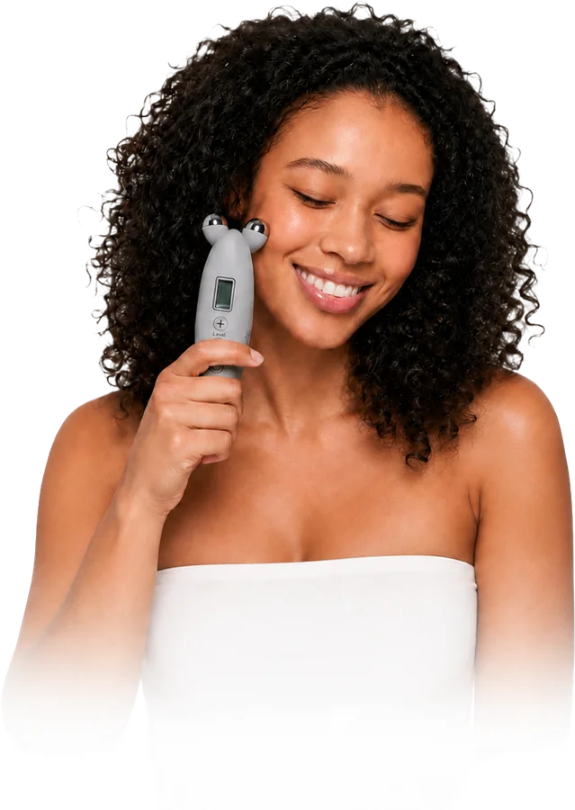 Smiling woman using PureLift Face